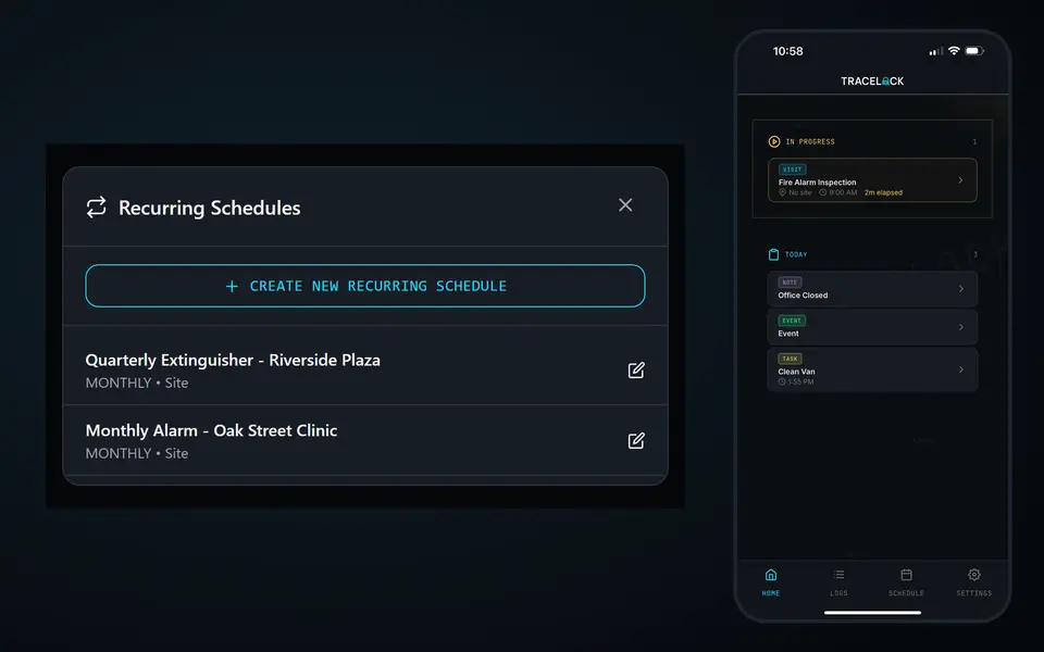 TraceLock home page
