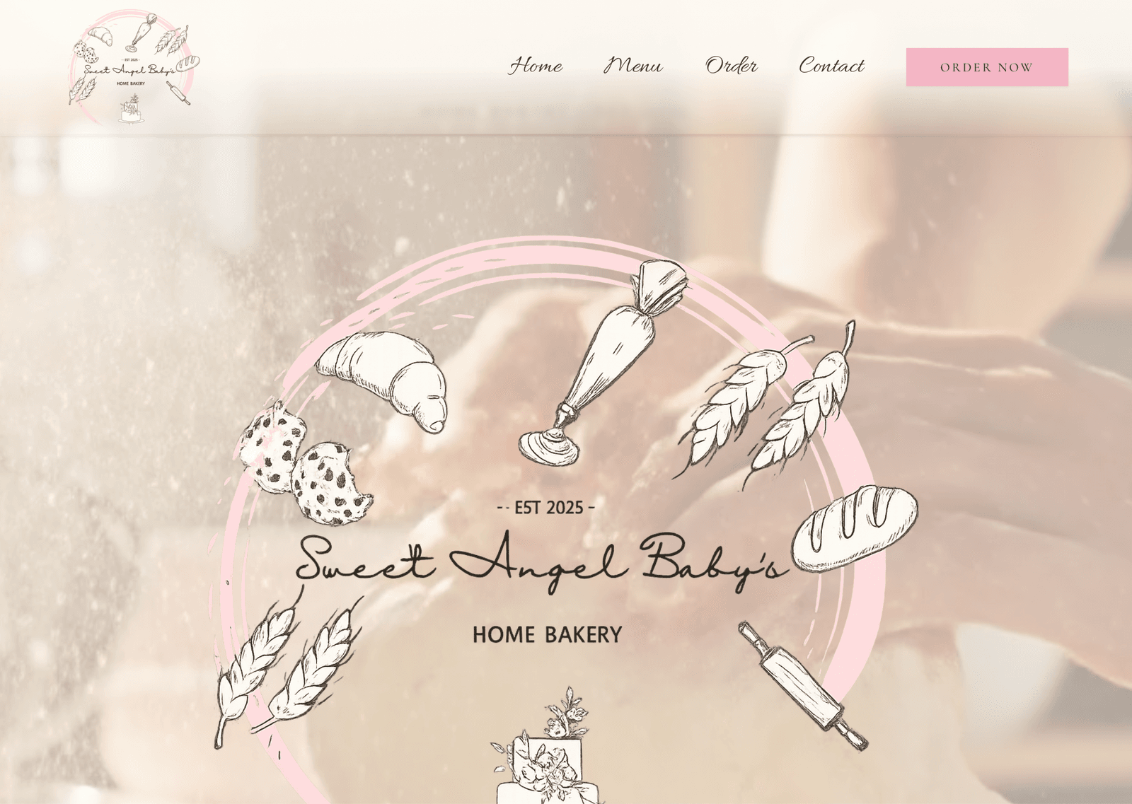 Website GatorByte built for Sweet Angel Baby's Home Bakery